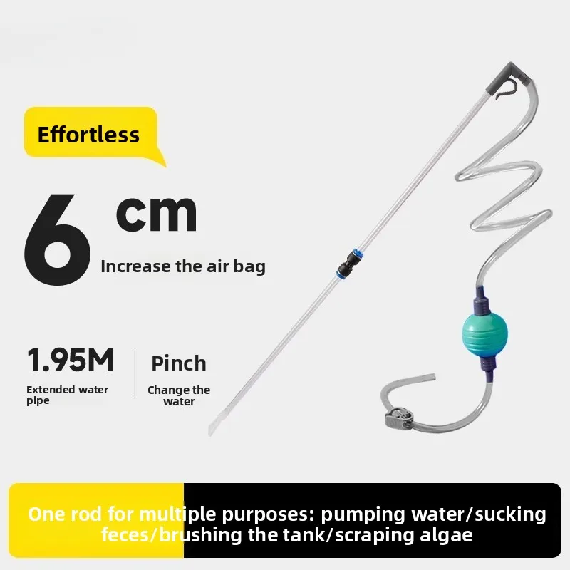 Fish Tank Water Changer Suction Small Pumping Manual Suction Fish Manure Mini Cleaning Aquarium Cleaning Tool