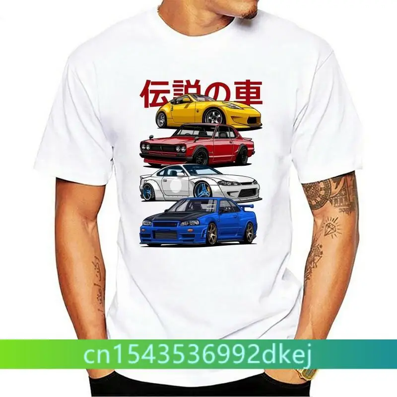 

Men tshirt JDM Mix. Skyline R34 Silvia S15 Hakosuka and 370Z Unisex T Shirt Printed T-Shirt tees top