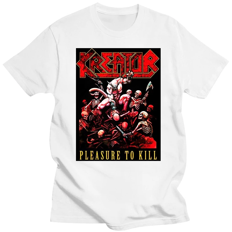 Kreator T Shirt Pleasure To Kill Band Logo new Official Mens Black