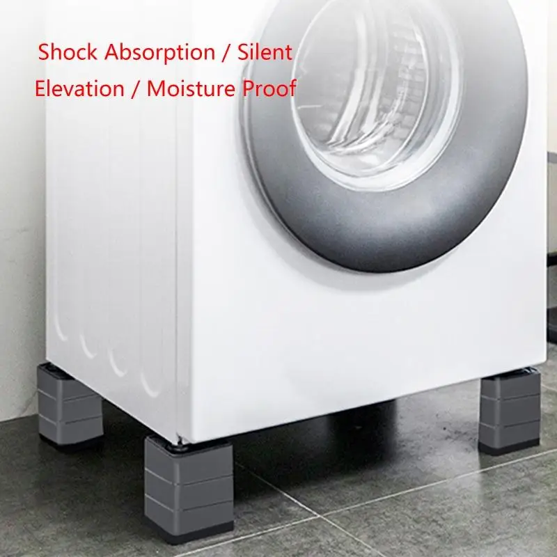 M6CB 4X Nội thất cân bằng Feet Máy giặt Máy chống rung đối với Tủ lạnh Tủ lạnh Bàn tăng cân bằng