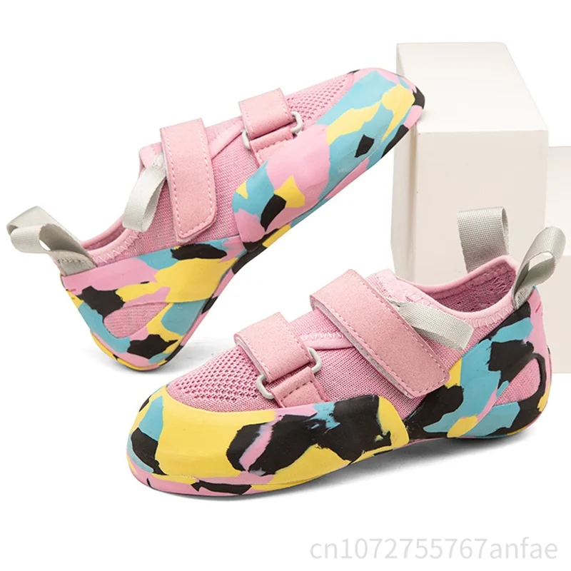 Sepatu Panjat Tebing Anak Baru Profesional Indoor Outdoor Pemula Bouldering Training Sneaker Sepatu Latihan Panjat Tebing Anti-Selip