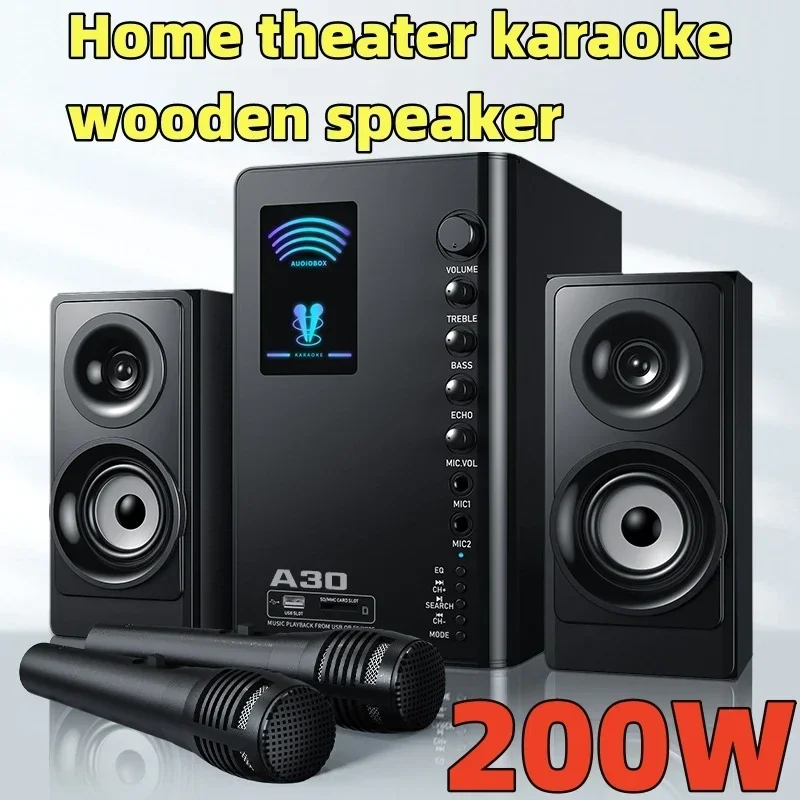 SADA caixa de som bluetooth Home Portable Cinema K Song Subwoofer Home KTV Sound Set Living Room TV Computer Speaker System