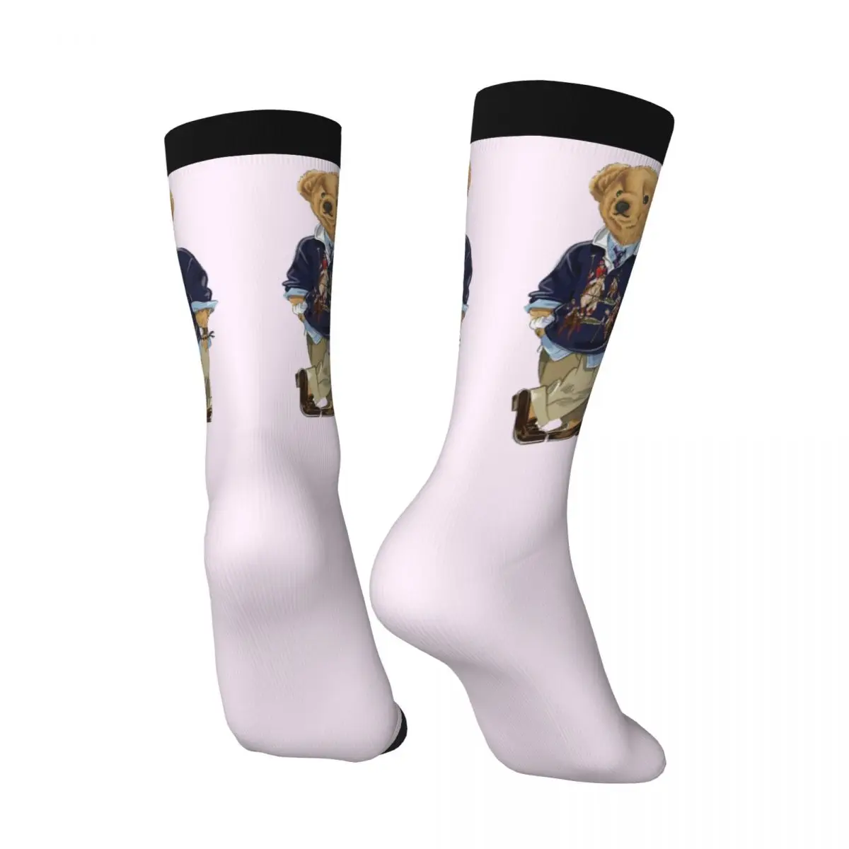 Teddy Bear Men Women Socks Motion Beautiful Spring, Summer, Autumn, and Winter Dressing Gifts