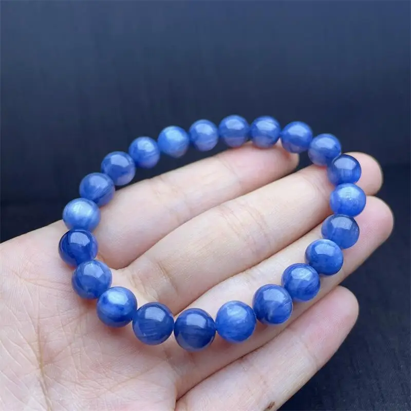 8MM Natural Kyanite Bracelet Colorful Gemstone Bead Strings Fashion Beautifully Jewelry For Men And Women