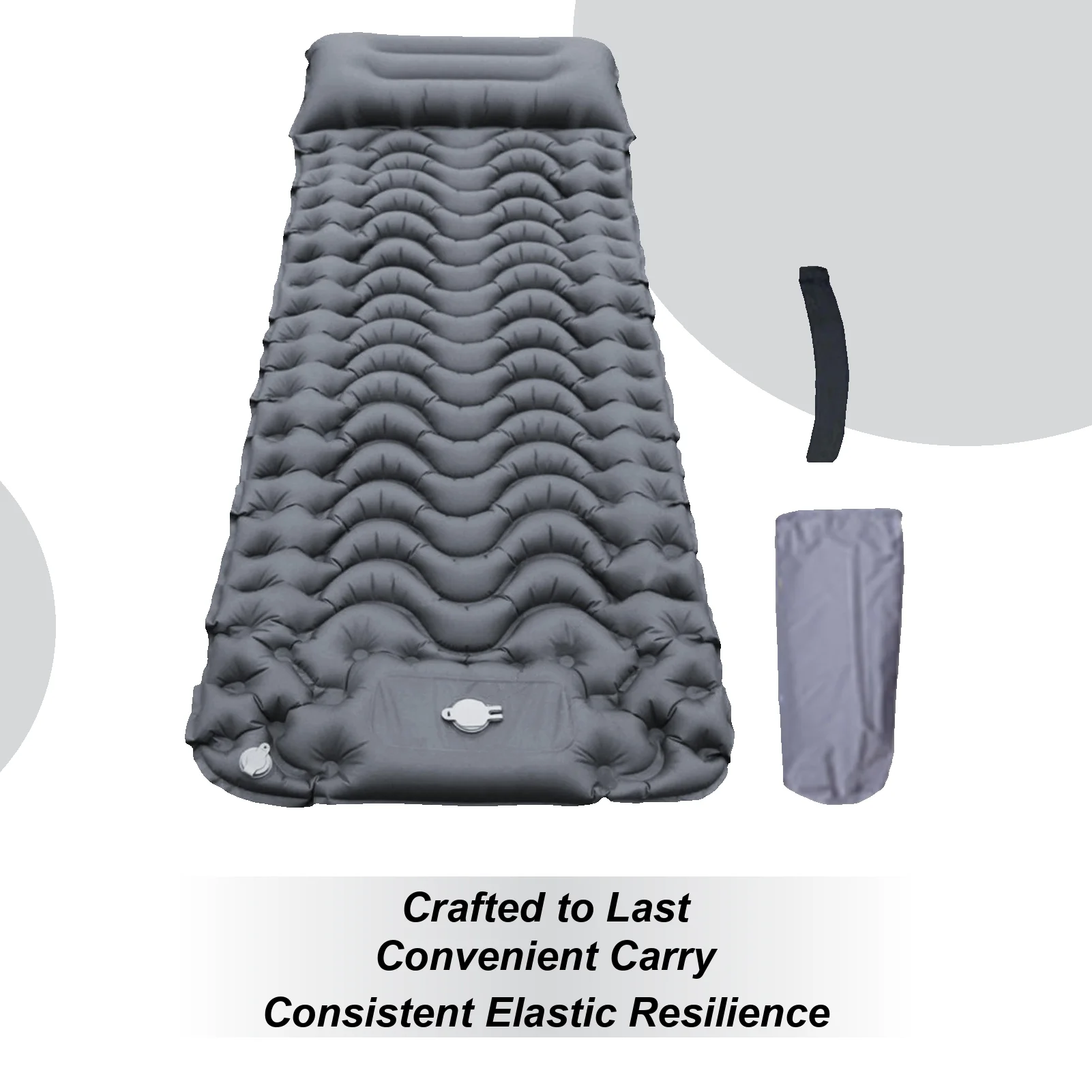 

Inflatable Sleeping Pad Outdoor Sleeping Camping Mattress With Pillow Foldable Portable Sleep Mat With Built-in Foot Pump