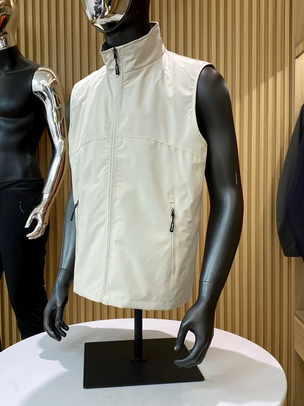 American Casual Style Waterproof Windproof Couples Vest Spring Summer Fashion Versatile Stand Collar Layering Trendy Men's Wo...