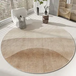 Modern Style Rugs for Bedroom Fluffy Soft Living Room Decoration Round Carpet Thicken Plush Lounge Simple Floor Mat Washable Rug