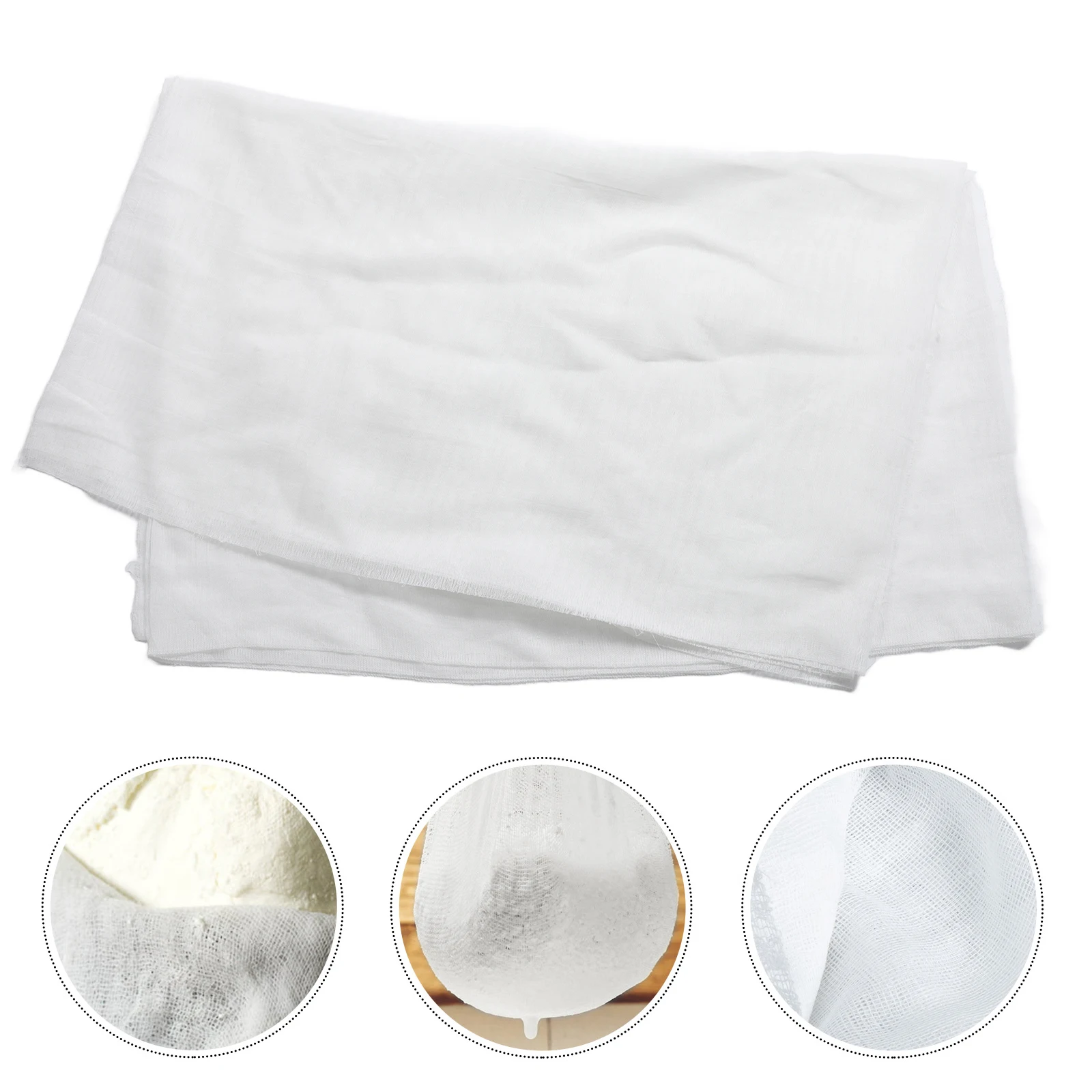 

s Kitchen Gauze Cotton Tea Towels Reusable Cheese Cloths Straining Filtering Cloth White Flour Sack Dish Cheesecloth Baking