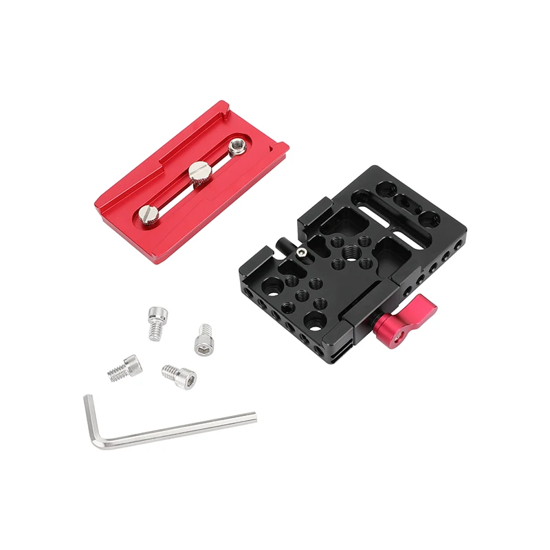 HDRIG Universal Slide-in Quick Release Plate Manfrotto Plate Clamp With Clamp Base For Sony Canon Nikon Manfrotto Camera CageRig