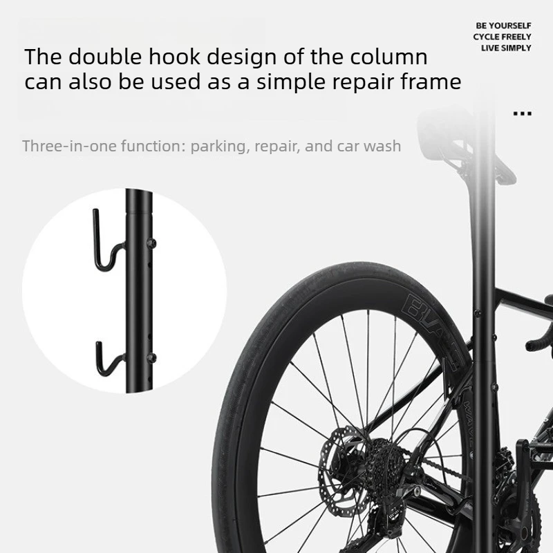 Adjustable Bike Stand Floor Mount Bicycle Rack for Mountain Road Bike Repair Storage