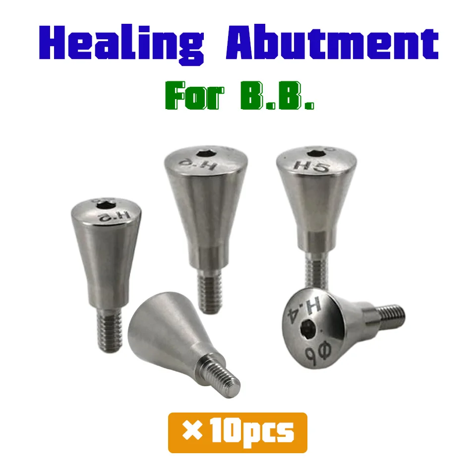 Titanium Dental Implant Healing Caps Abutments for B.B. System Gingival Emergence Profile Cuff 10pcs Doctor Surgery Supplies Lot