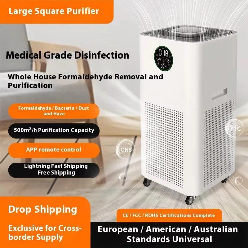 Customized Electric Air Purifier for Home Office Portable HEPA Filter with Aromatherapy & Pet Hair Removal Easy Installation