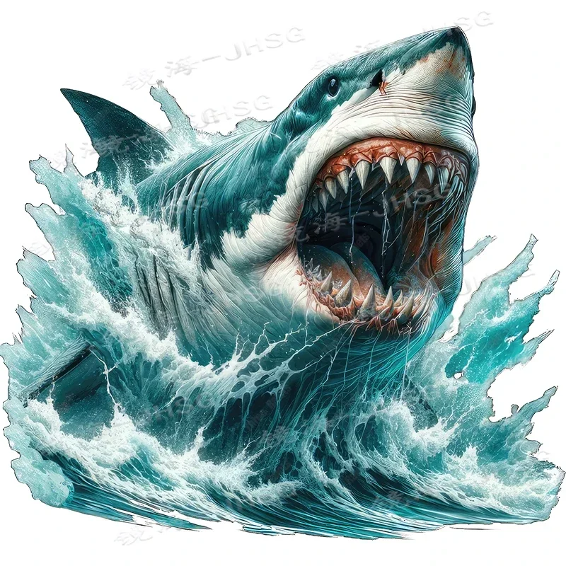 

Three Types of Giant Serrated Crocodile Decorative Art Wall Stickers, Bathroom Stickers, and Car Stickers