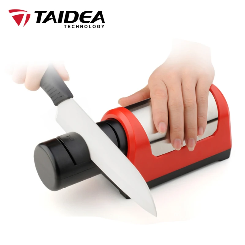 

TAIDEA Two Stages Diamond giving accessories Sharpening Stone Kitchen Knife 2 Slot Electric Diamond Steel Home Knife Sharpener