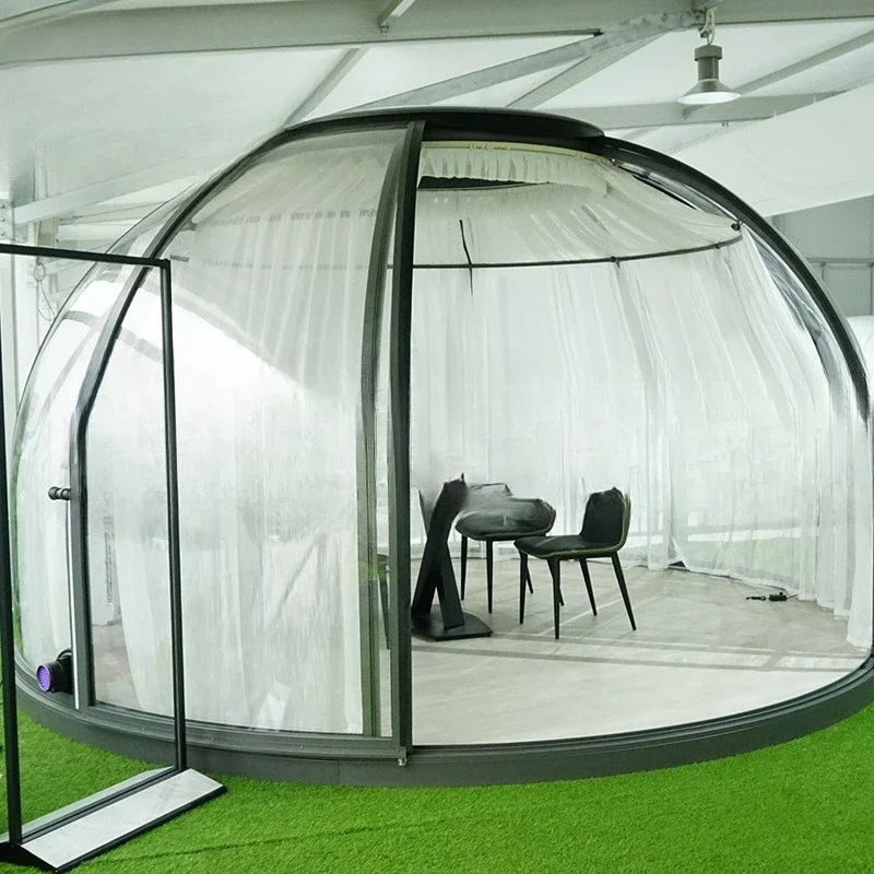 Spherical tent transparent starry sky bubble house PC starry sky room restaurant pot hotel Internet celebrity outdoor homestay