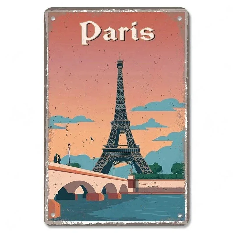 aft Zinn Zeichen Metallplatte Mexiko Griechenland Kanada Dubai Metall Poster für Cafe Bar Club Pub Home Zauberstab Dekoration