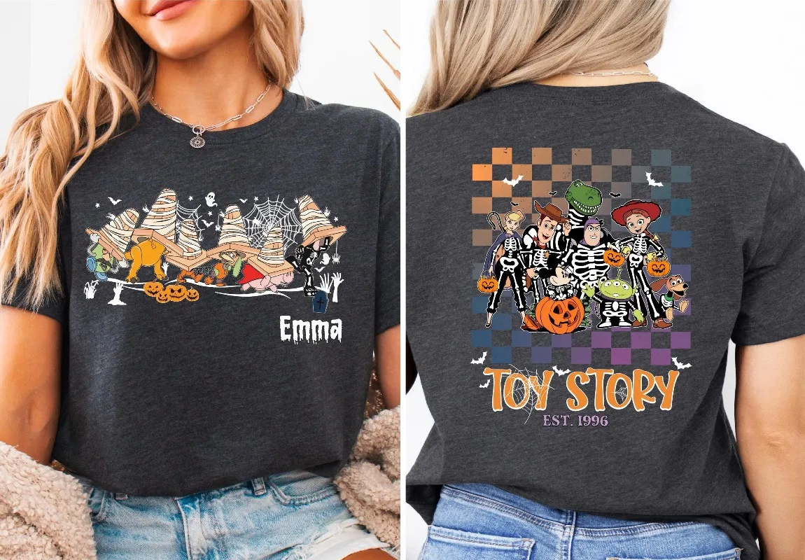 Koszulka Halloween Toy Story Disney, Koszulka na Halloween z motywem Toy Story, Bluza na wycieczkę rodzinną Disney, Koszulka Halloween Toy Story na zamówienie