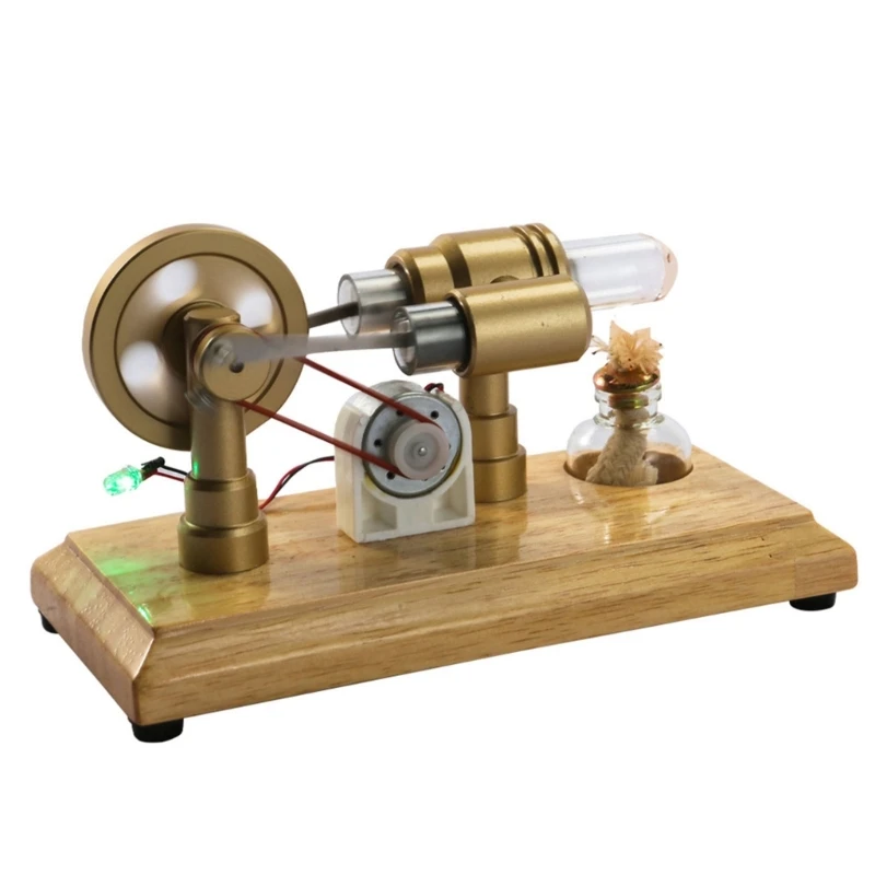 Stirlings Engine Model Physics Sciences Lab Teaching Tool Electricity Generators Steams Heat Education Model Toy KXRE