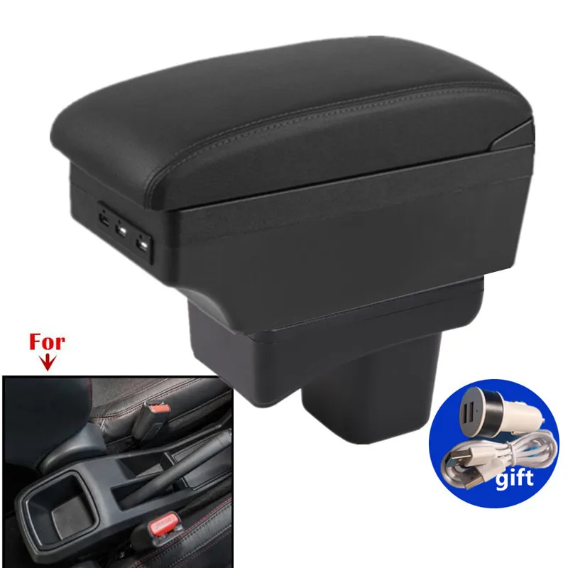 For Toyota Agya 2023 2024 Armrest box For Toyota Wigo 2023 2024 Center Storage Box with USB Interior Retrofit Car Accessories