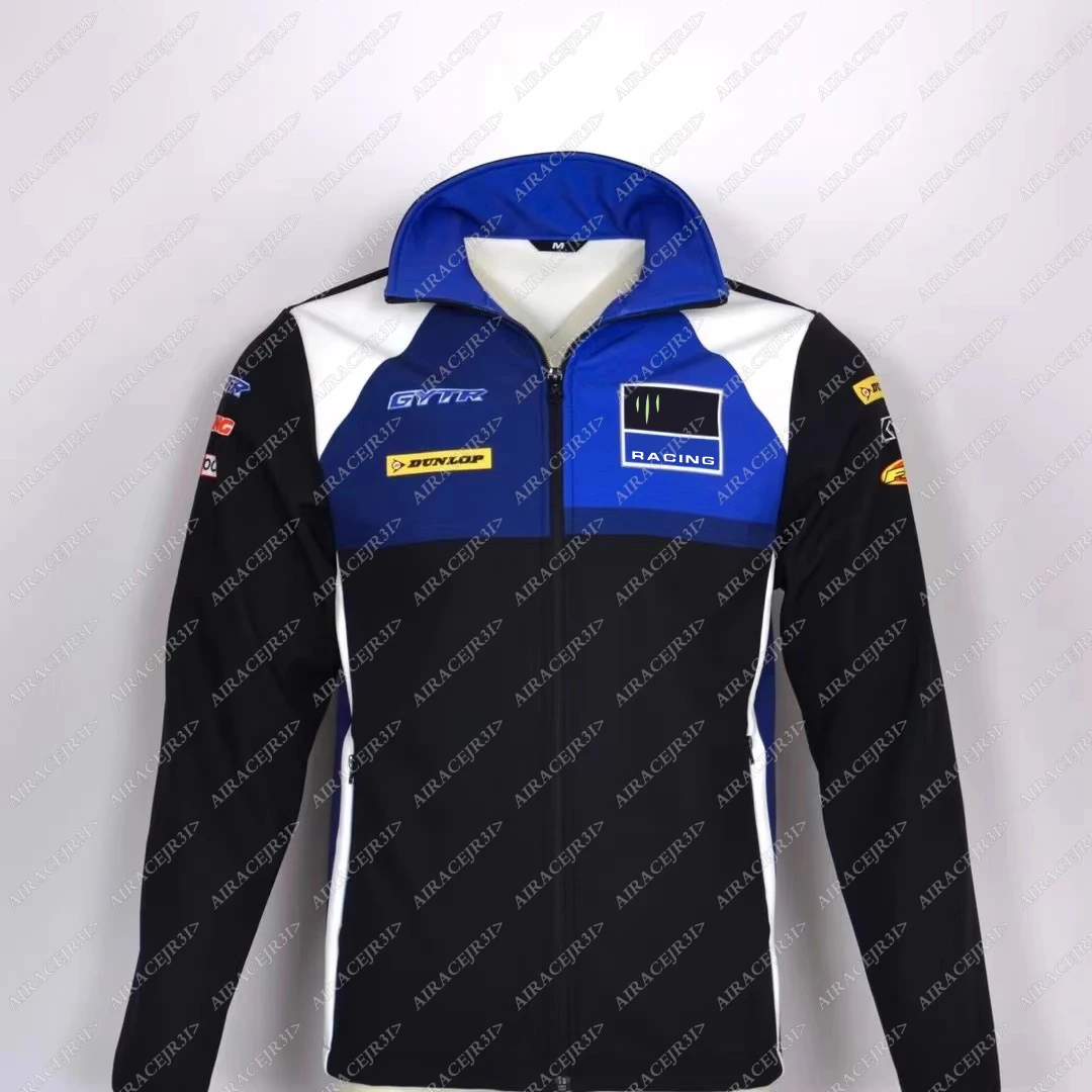 Sudadera de Motocross YAMAHA GYTR para Hombre, Chaqueta de Motocicleta MX GP Factory Racing, Forro Polar Deportivo, Abrigadora, Resistente al Viento, Color Negro
