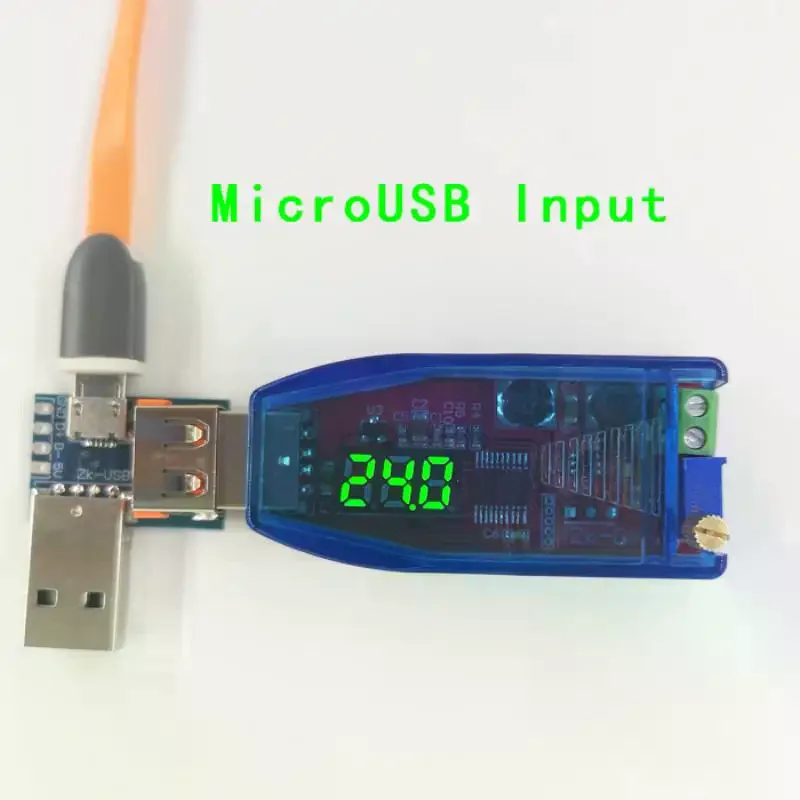 5V To 3.3V 9V 12V 24V USB Step UP / Down Power Supply Module Adjustable Boost Converter Out DC 1.0V-24V With Case DC-DC