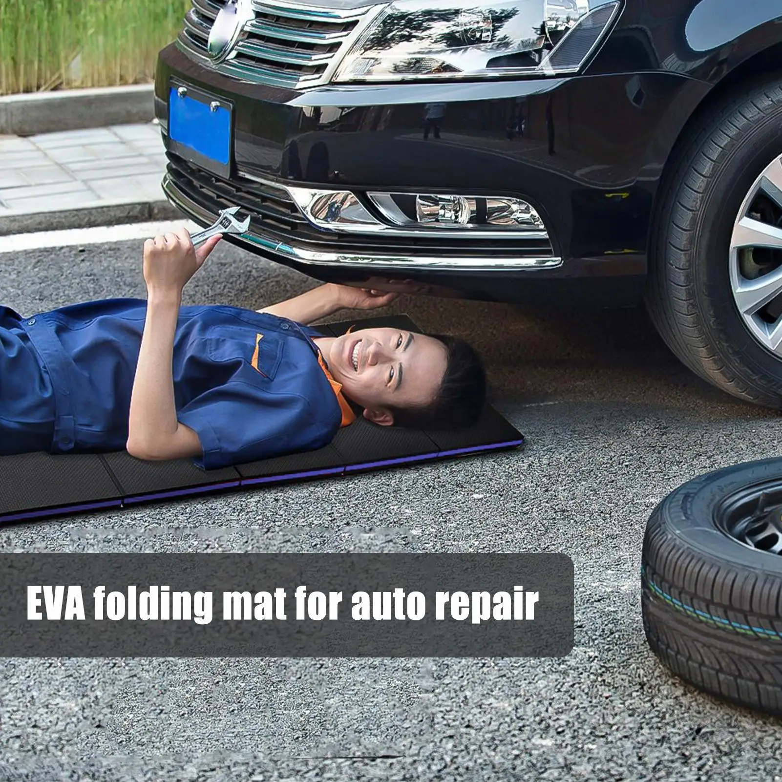 

EVA Foam Mechanics Mat Large Folding Garage/Kneeling/Laying Work Mat Mechanics Kneeling Pad Maintenance Mat For Under Car