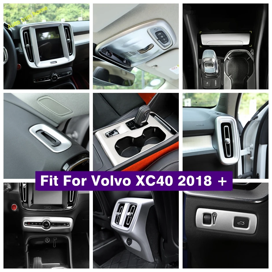 

Headlight Lamp Switch Pillar A Stereo Speaker Air Conditioner AC Outlet Window Lift Button Cover Trim For Volvo XC40 2019 - 2023