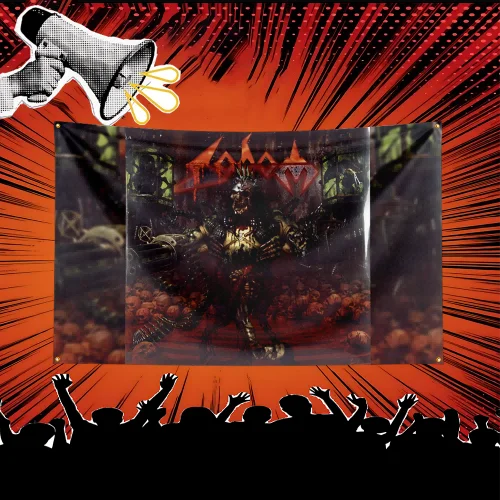 Sodom Inspired Rock Music Flag 3x5 FT Polyester Banner For Bedroom Wall Decor Music Fans Gift