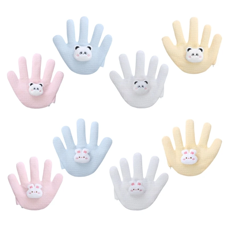 Soothing Pressure Pillow Cartoon Anti-Anxiety Hand Glove for Infant Comfortable Soothes Hand Pillow Anti-scare