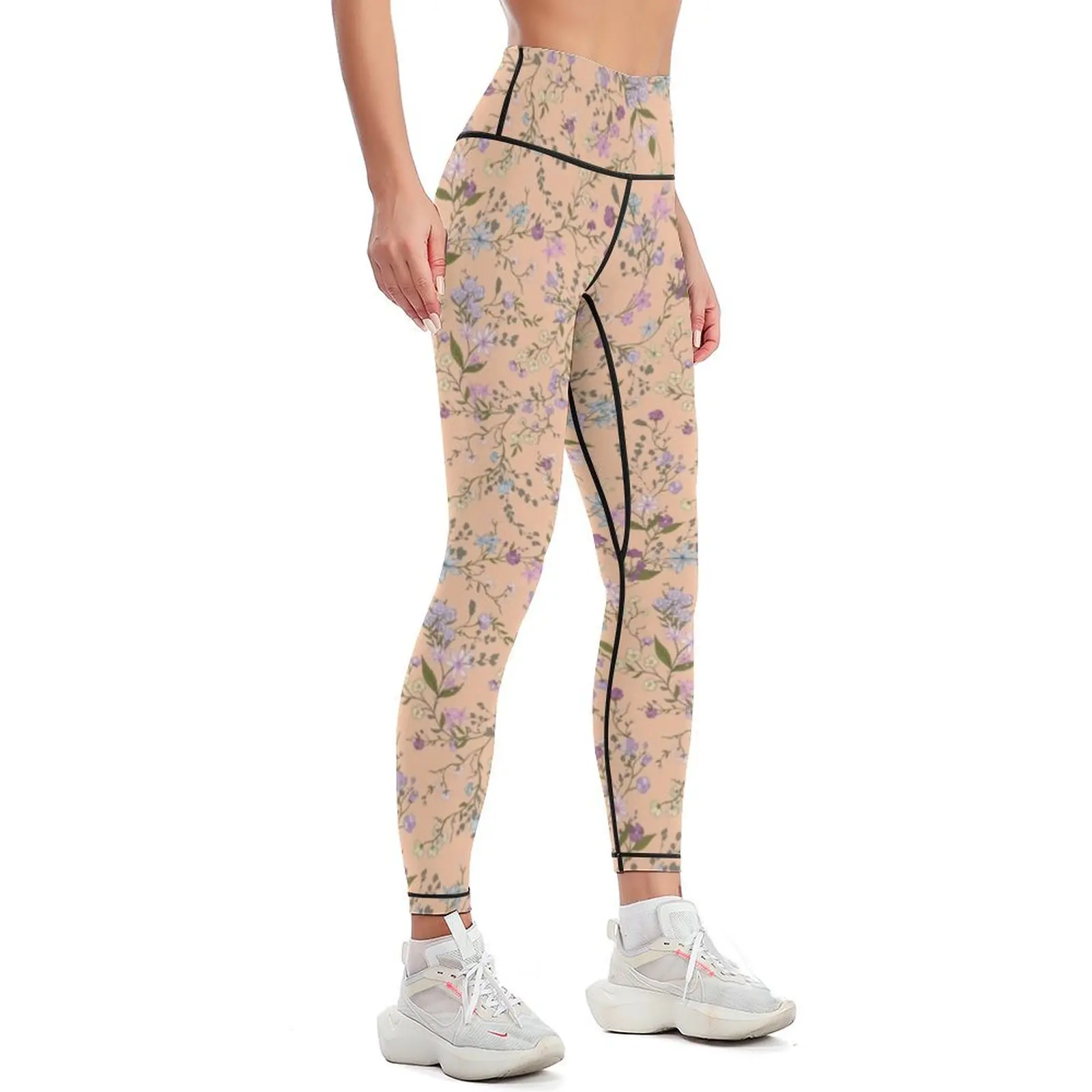 Sweet Pea Sorbet Leggings flared gym sportswear woman Womens Leggings