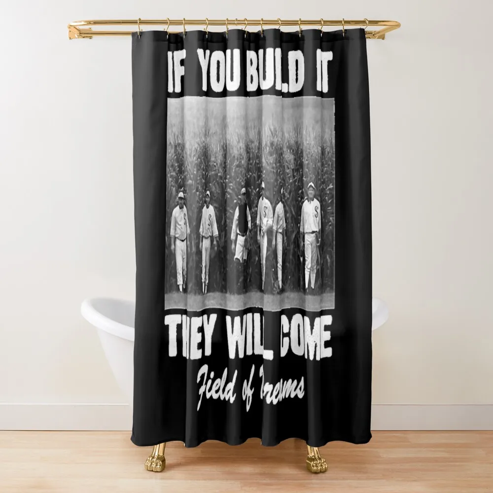 

Retro Vintage If You Build It They Will Come Field Of Dreams Cute Graphic Gift Shower Curtain Window Shower Bath Curtain