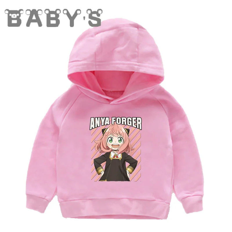 Anime Spy x Family Anya Twilight Print Kids Hoodies Cute Boys Girls Sweatshirts Autumn Children Clothes Cotton Baby Tops,KMT5802