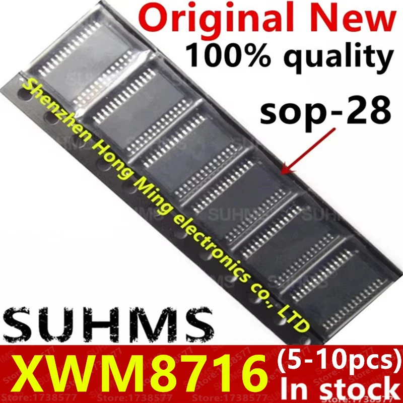 (5-10 piezas) 100% nuevo XWM8716 XWM8716EDS WM8716EDS sop-28