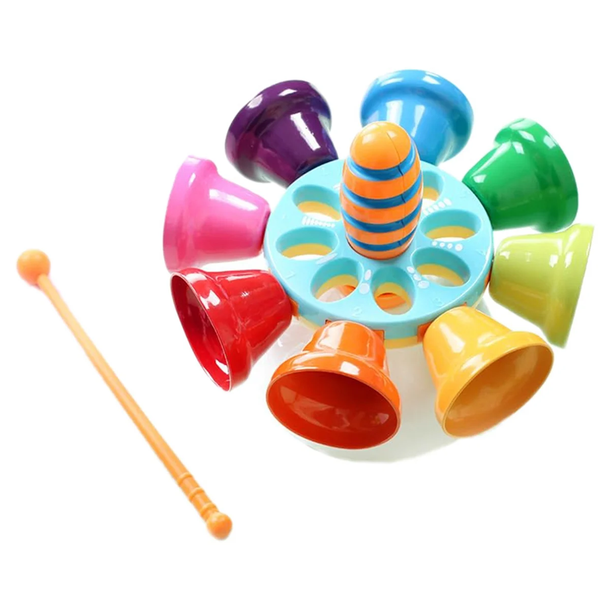 FRLI-yInstrumento a percussione per bambini, campanelle diatoniche arcobaleno per bambini, regalo di compleanno per bambini di 3 anni e