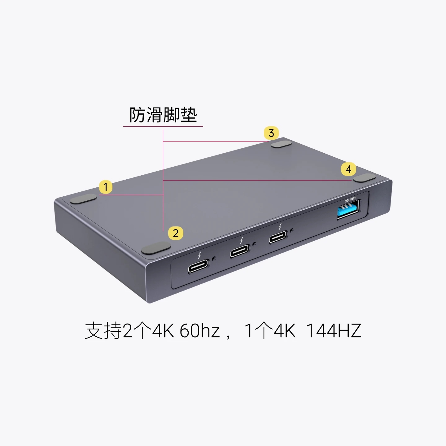 Thunderbolt 4 JHL8440 Hub HUB لجهاز Thunderbolt 5/4/USB4 Computer 2025