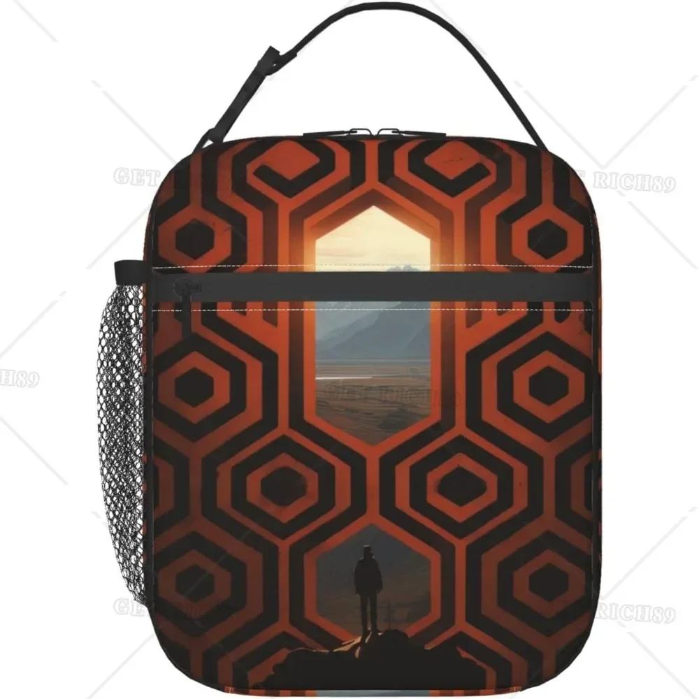 The Shining Overlook Hotel Insulated Lunch Bag - Reusable Cooler Lunch Box - Portable Lunch Tote for Women Men Work Office Trip