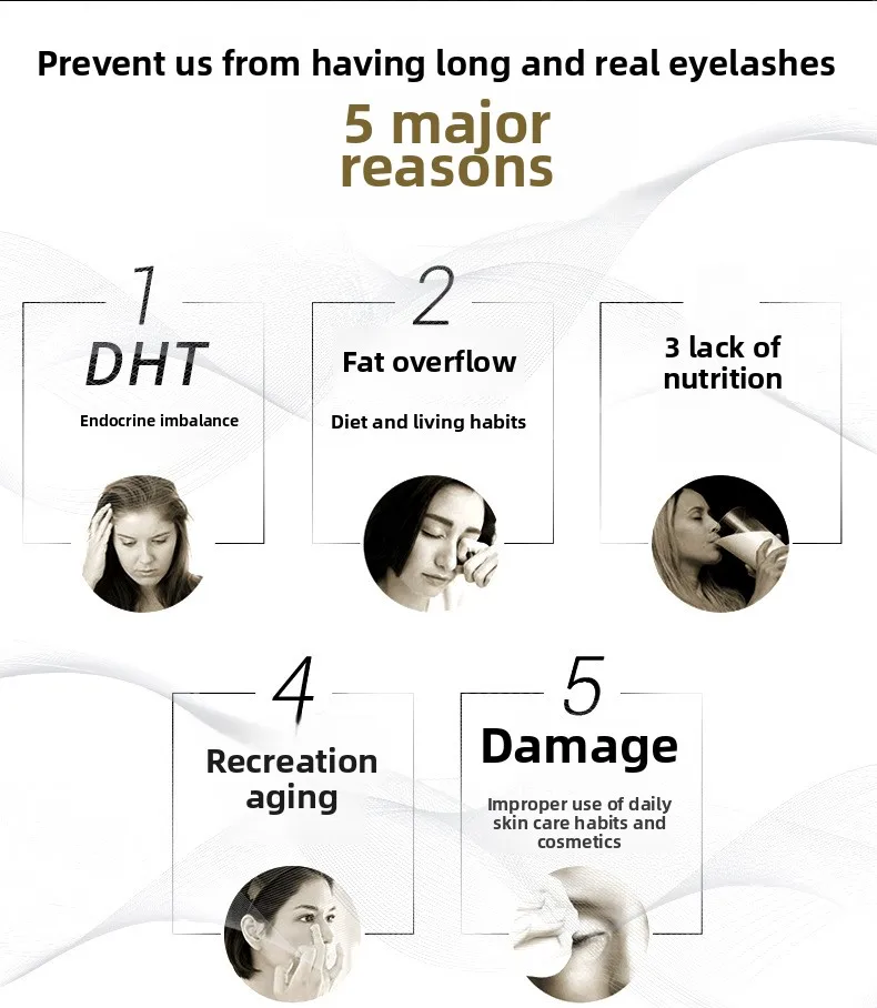 เสื้อผ้าผิว Nutmeg Eyelash Nutrient Solution, Acyl Pentapeptide Mascara MP4 Mascara Liquid