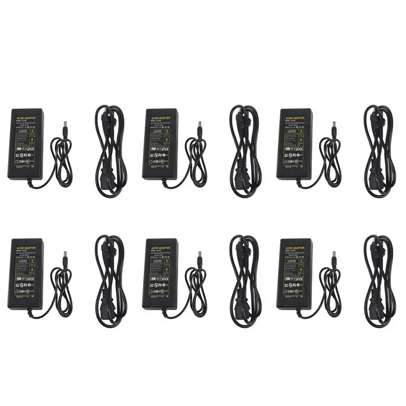 6X 12V 5A 60W Power Supply Adapter For LED Light Strip RGB SMD 3528 5050