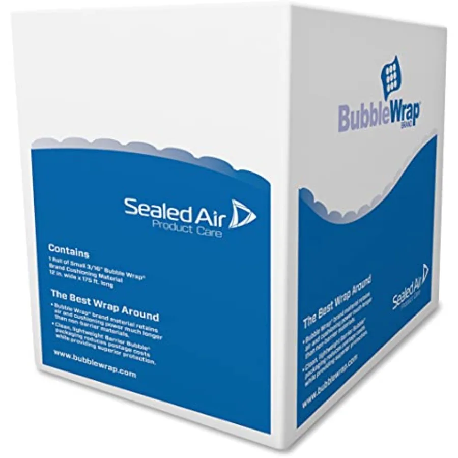 

- 88655 Genuine Bubble Wrap Brand Dispensor Carton 12"x175' 3/16" Bubbles 12" Perferations Superior Long Lasting Cushioning Pro
