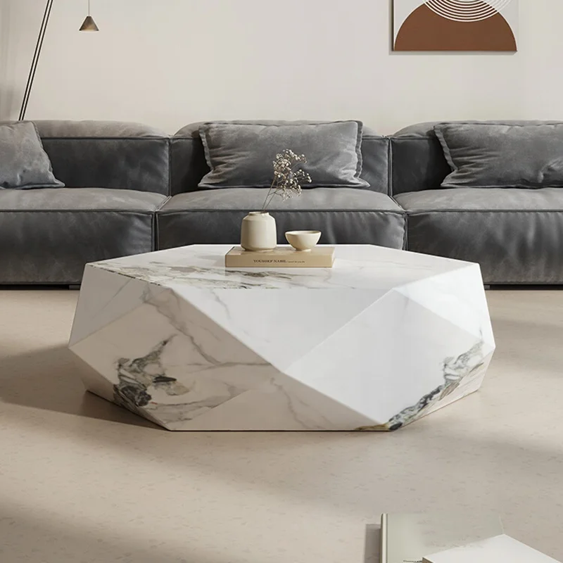 Hot Sale Marble Coffee Table Popular Good Quality Living Room Furniture Geometry Italian Design Center Table