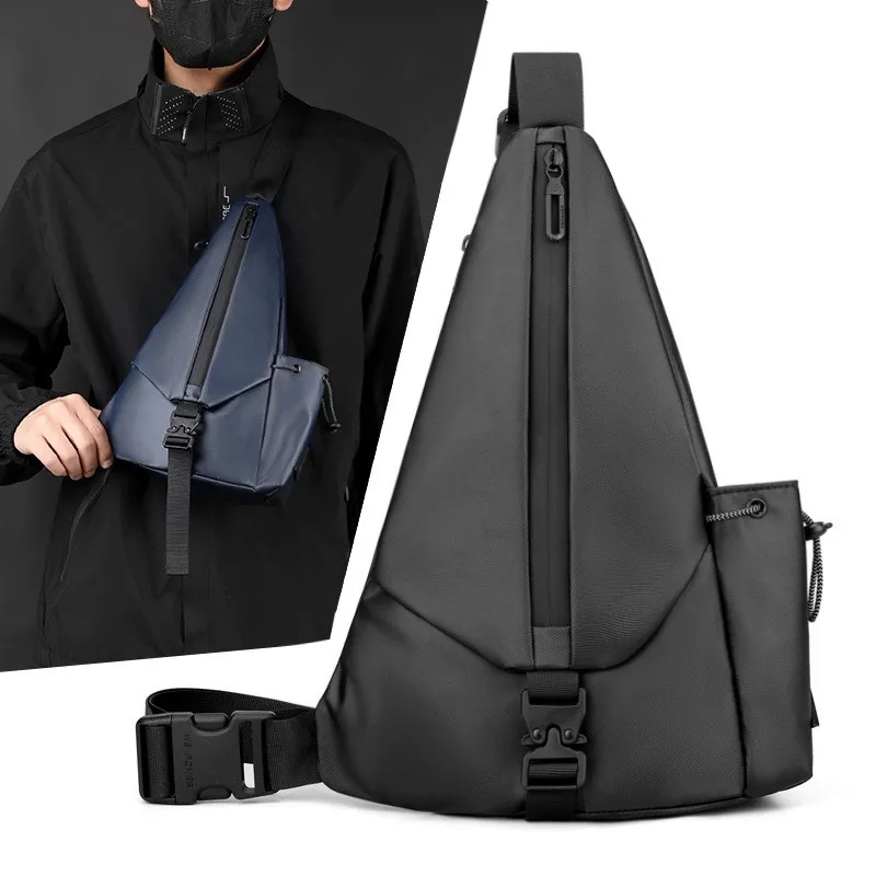 Waterproof membrane chest bag cross-body motorcycle riding single-shoulder backpack multi-function armpit triangle gun bag