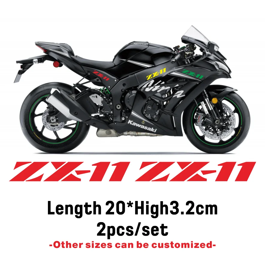 New Motorcycle reflective fuel wheels fairing portable luggage helmet stickers sign decoration Decals For KAWASAKI ZX-11 zx 11