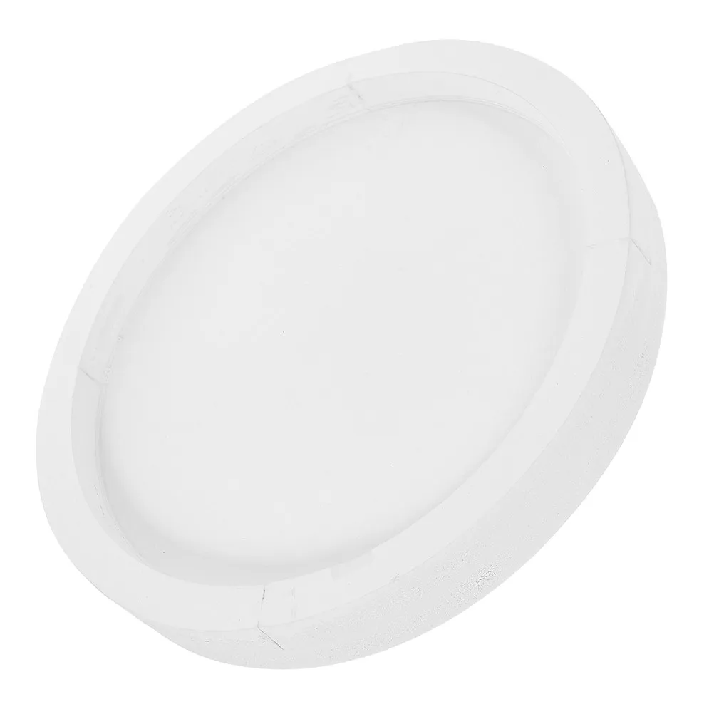 White Round Thickened Cement-Like Planter Tray for Indoor Plants Water Catcher Drip Saucer Humidity Pebble Tray Decorative