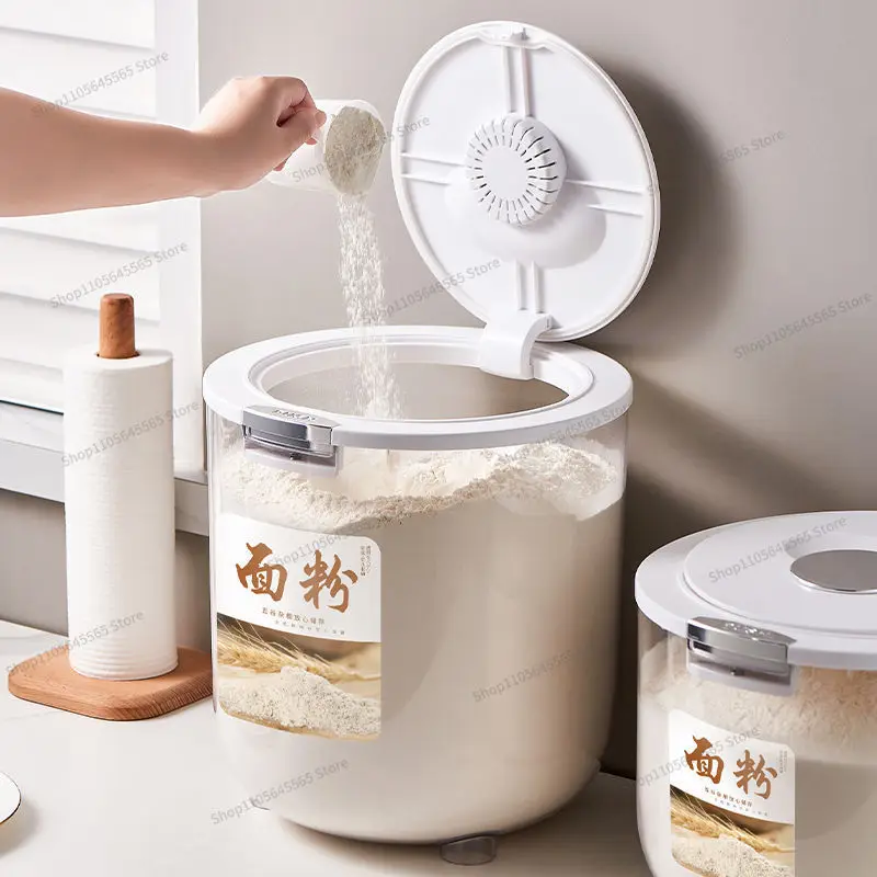 For the new flour storage tank, household rice noodle bucket, noodle bucket sealed storage box