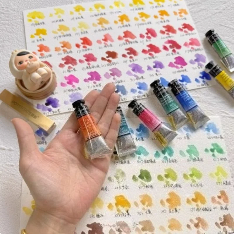 10ml-tube Full-color Master-level Watercolor Pigment Art Supplies Students Outdoor Sketch Painting Creation Portable Water Color