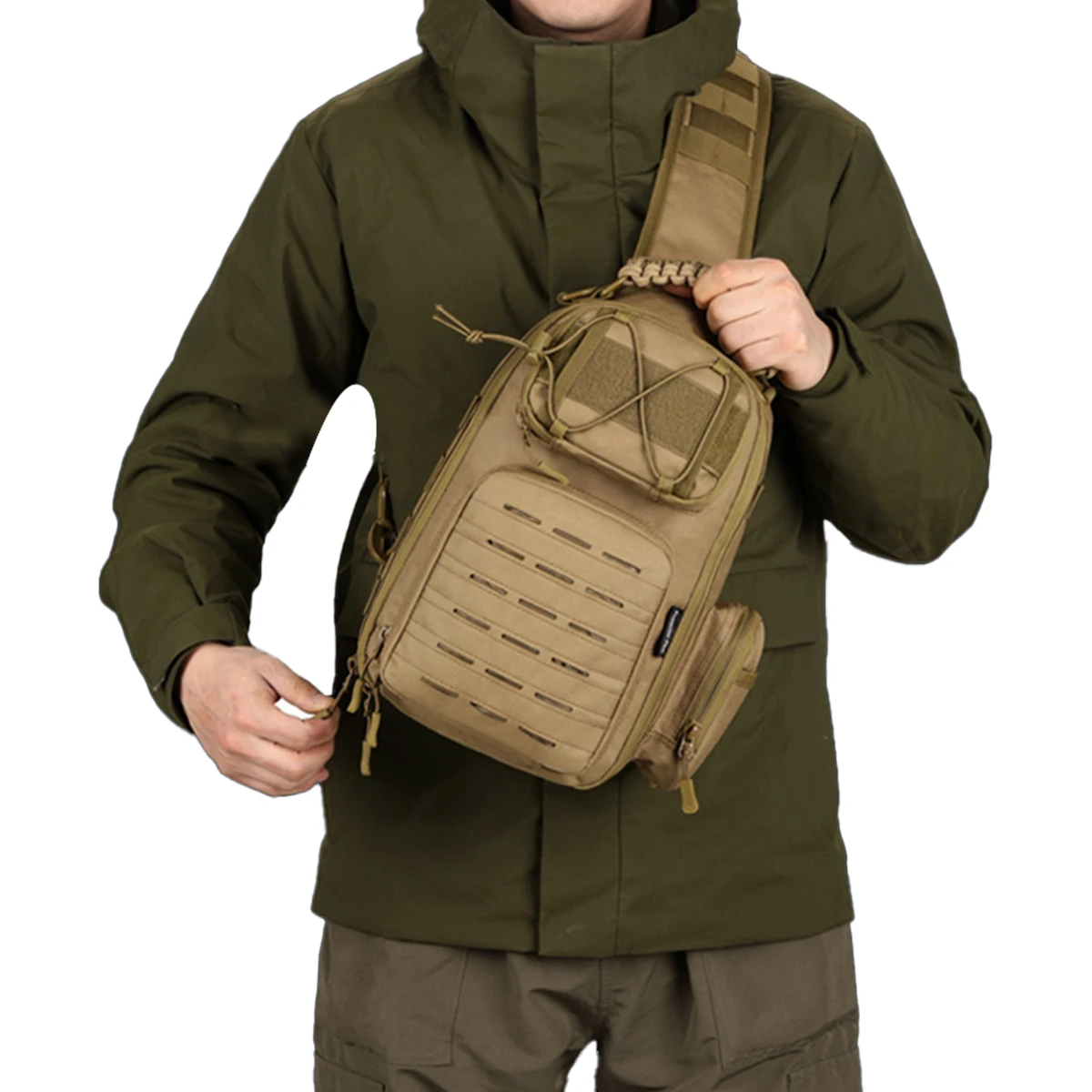 

Нагрудная сумка для женщин 2025 Новая модная модная сумка через плечо Повседневная универсальная сумка через плечо Спортивная велосипедная сумка для мальчиков Рыбалка Путешествия Шоппинг