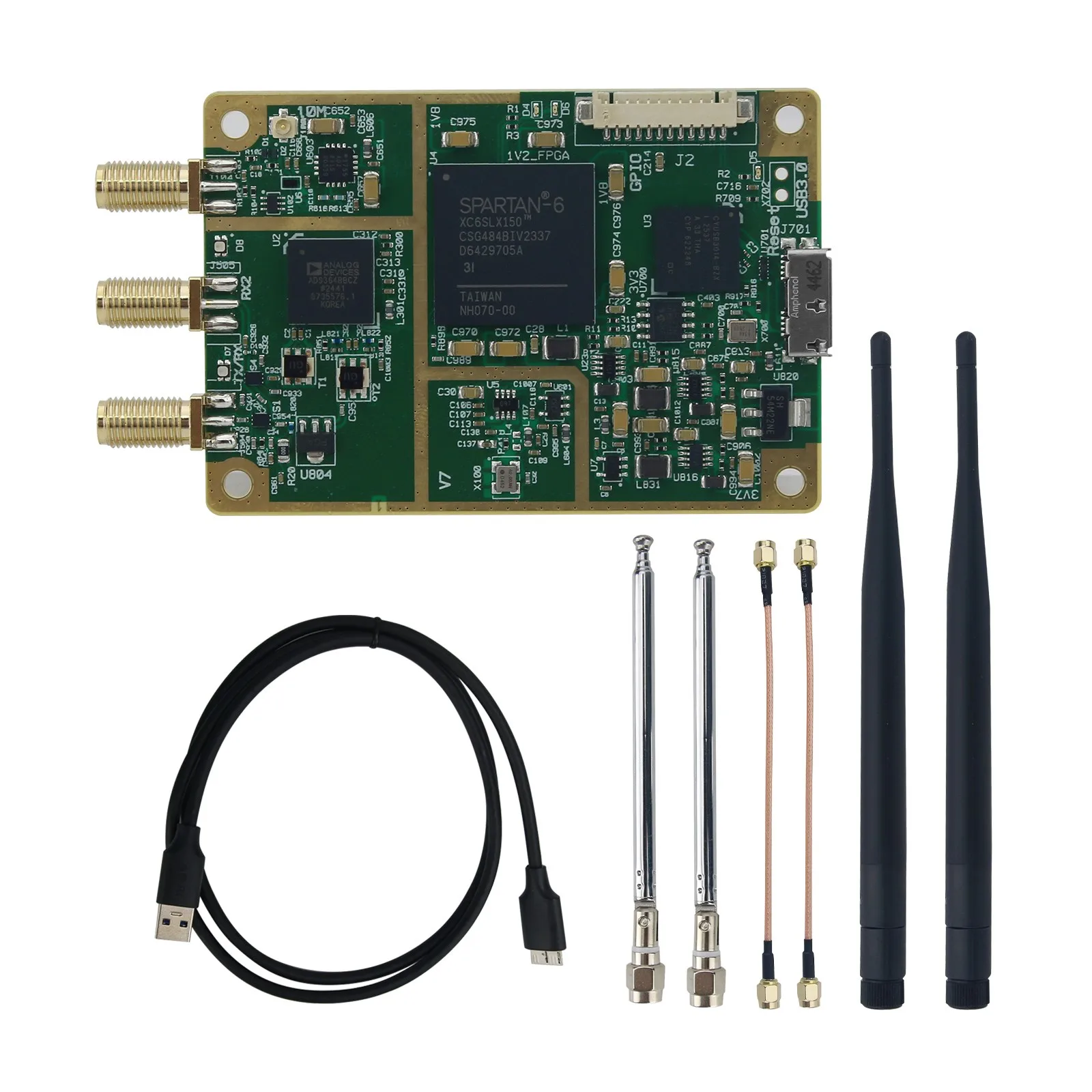 USRP B205-mini-i SDR Software Defined Radio RF Development Board 50MHz-6GHz Supports Compatible with Opensource UHD