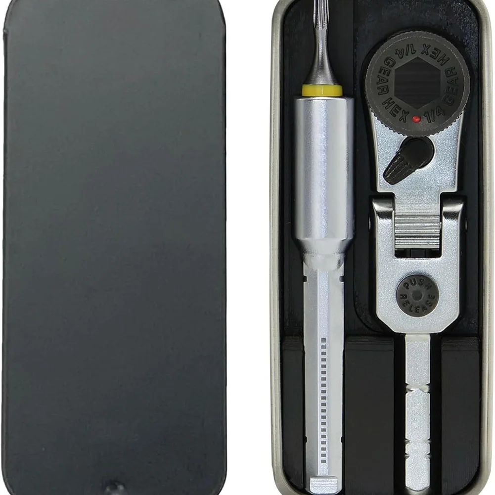 

Многофункциональный компактный гаечный ключ с плоской головкой и адаптером для инструментов, из легированной стали, с торцевым ключом и динамометрическим ключом, ручной инструмент ﻿