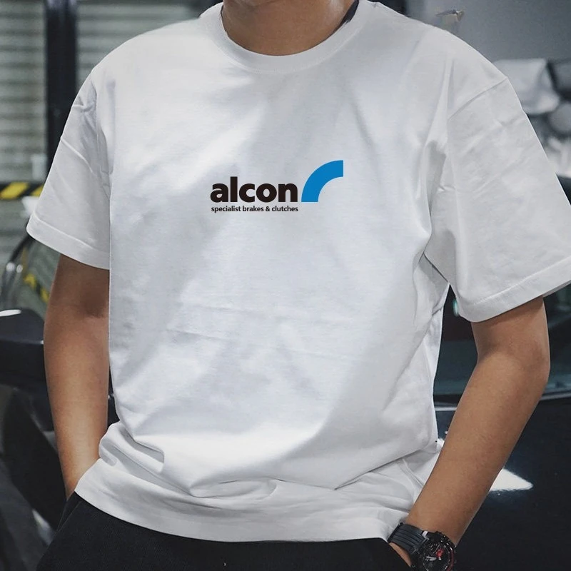 

Модифицированная футболка в стиле JDM с принтом British ALCON Brake, из чистого хлопка, с коротким рукавом, мужская
