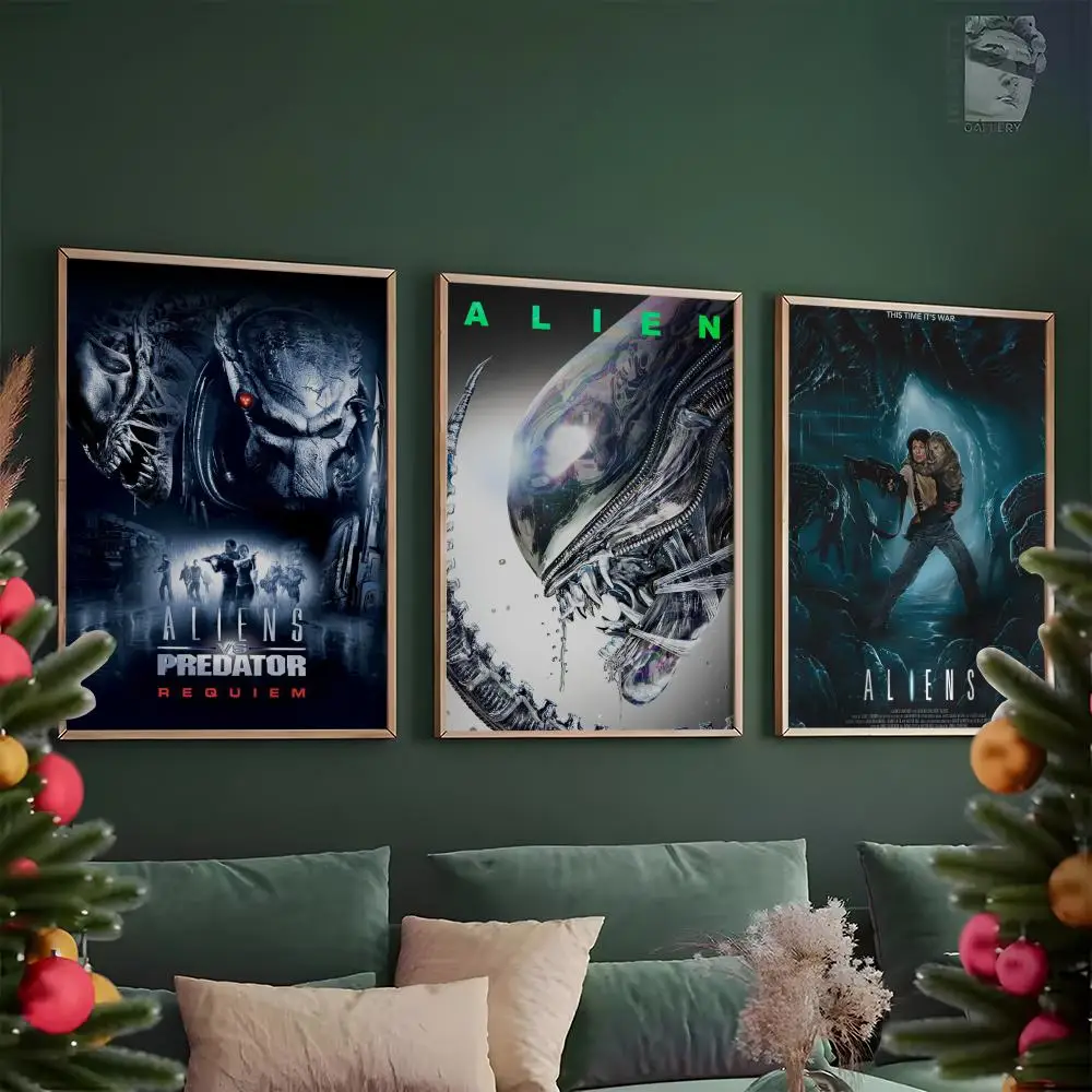 Alien Space Poster Film HD Horror Anime Hot Theme Singer/OST/Movie-Waterproof Classic Self-Stick Movie Home Decor